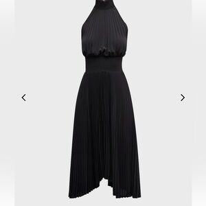 Tahari Elegant Black High Low Dress